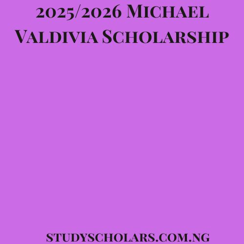 2025 2026 Michael Valdivia Scholarship Study Scholars 20252026 Michael Valdivia Scholarship 